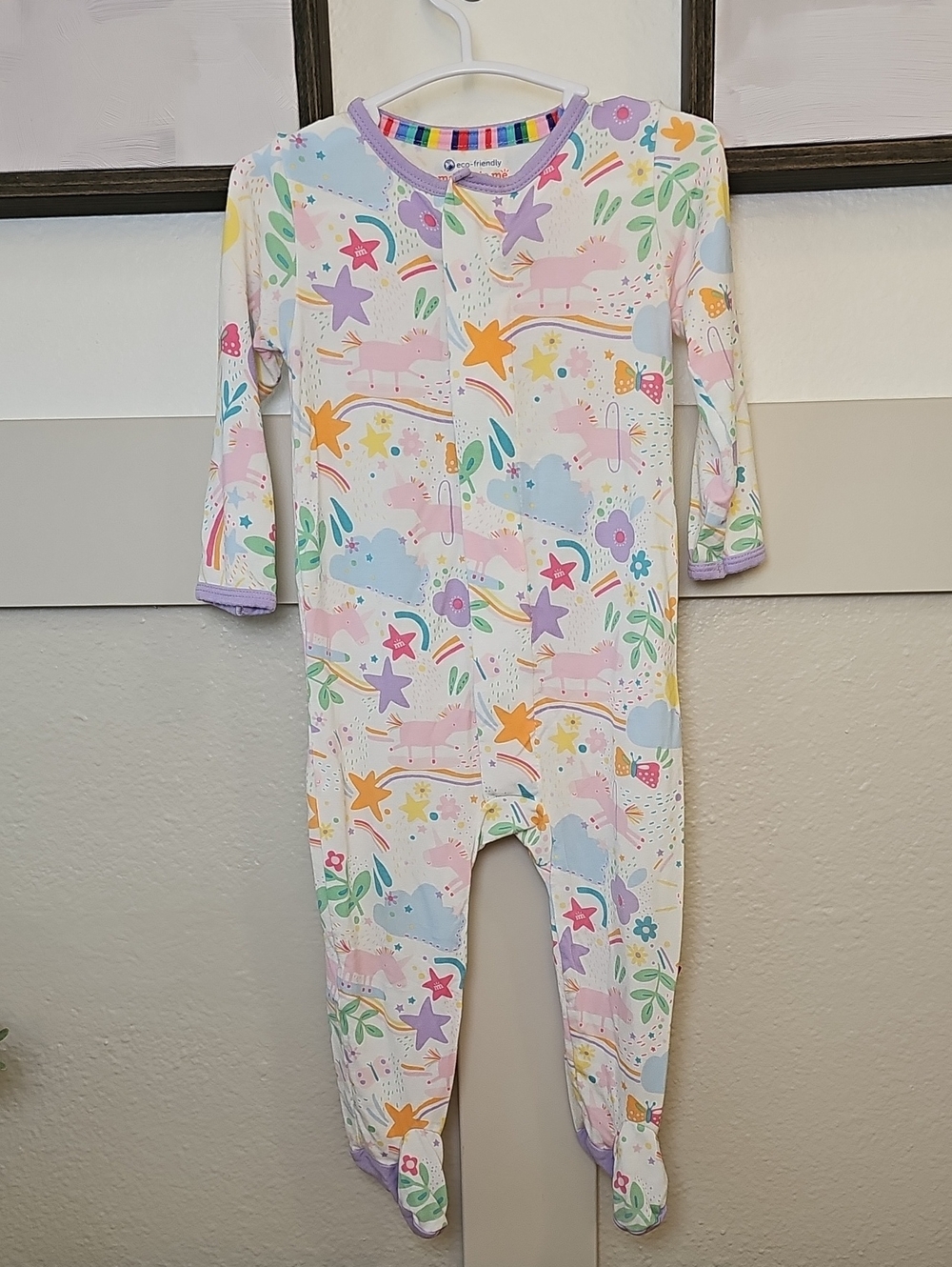 Magnetic Me Sunny Day Vibes Unicorn Modal Sleepwear Footie 6-9M